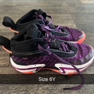 Jordan Kids Sneakers - Black, Purple, Orange